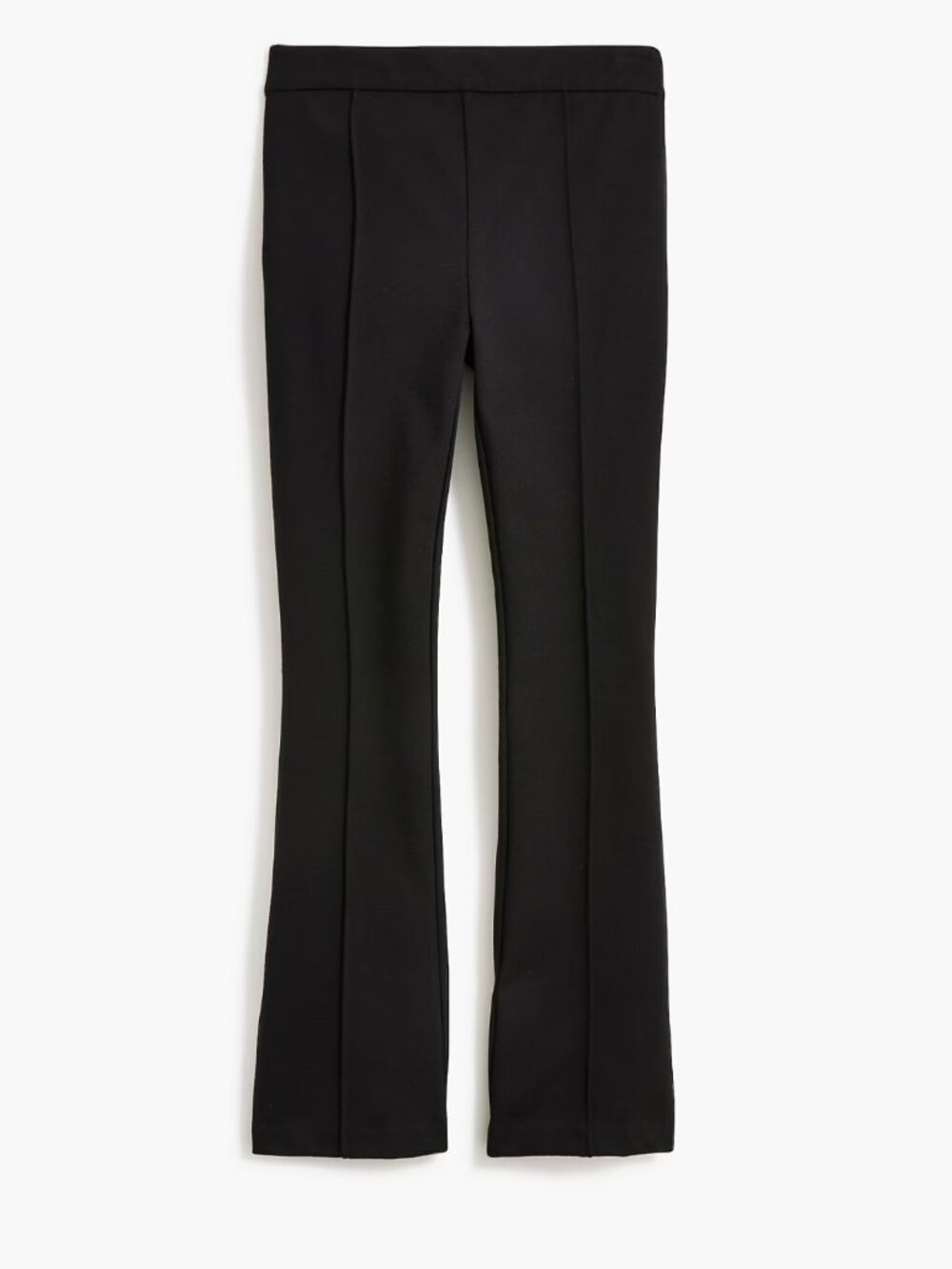 J. Crew Black Crop flare ponte pants • size 4 • NWT • BY574